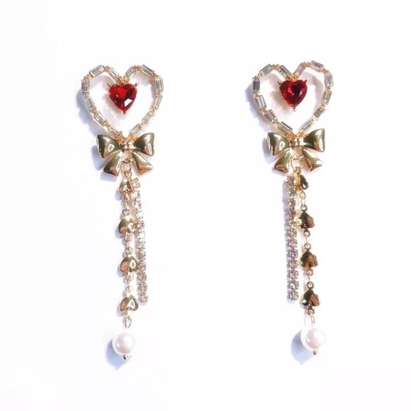 🔥LAST 1🔥NEW BAROQUE STYLE HOLIDAY DROP EARRINGS - Picture 3 of 4